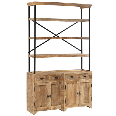 Rustika Rowe -  Sideboard with Shelves Solid Mango Wood 120x35x200 cm